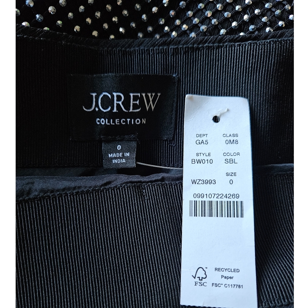 J.Crew Collection Side-Slit Rhinestone Skirt - Picture 5 of 15